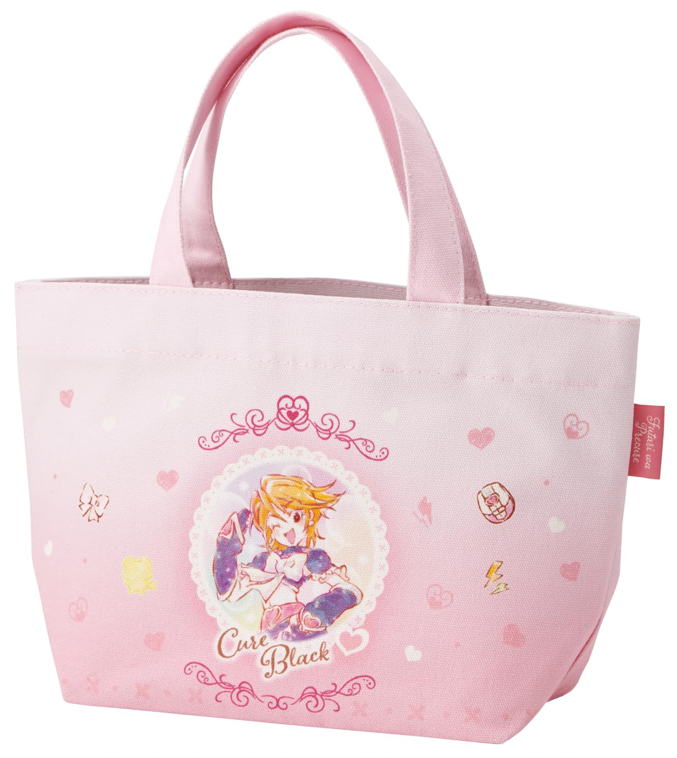 Сумка-ланч для фигуриста Холщовая сумка-тоут Futari wa Pretty Cure Акварель Куре Блэк Девочка YEB1N-A