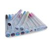 50pcs Flamingo Pattern Eyebrow Brush Tube Disposable Mascara Wands Applicator Tube with Resin Drill for Eyelash Extension