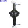 ID6 Black Color Plastic One-way Valve Non-return Valve One Way Valve Air Pump Vacuum Check Valve for Car 2pcs a Lot
