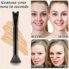 3Pcs Dual-Ended Contour Makeup Brush Set,Professional Nose Contour & Concealer Brushes for Foundation,Blending & Sculpting