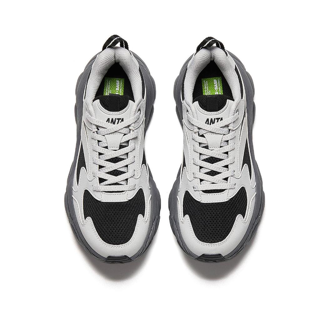 ANTA Retro Dad Shoes Light Gray Black Women 922548832-4