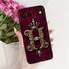 For Google Pixel 6 Case Silicone Luxury Crown A-Z Letters 2D Painted Soft Casing For Google Pixel6 G9S9B GB7N6 G9S9B16 GR1YH