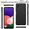 Schutzhülle für Samsung Galaxy A22 5G - PROSHOP - Silikon Schwarz - Stoßfest - Präzise Aussparungen