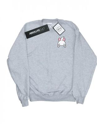 Moletom feminino/feminino Aristocats Marie Backside com estampa de peito