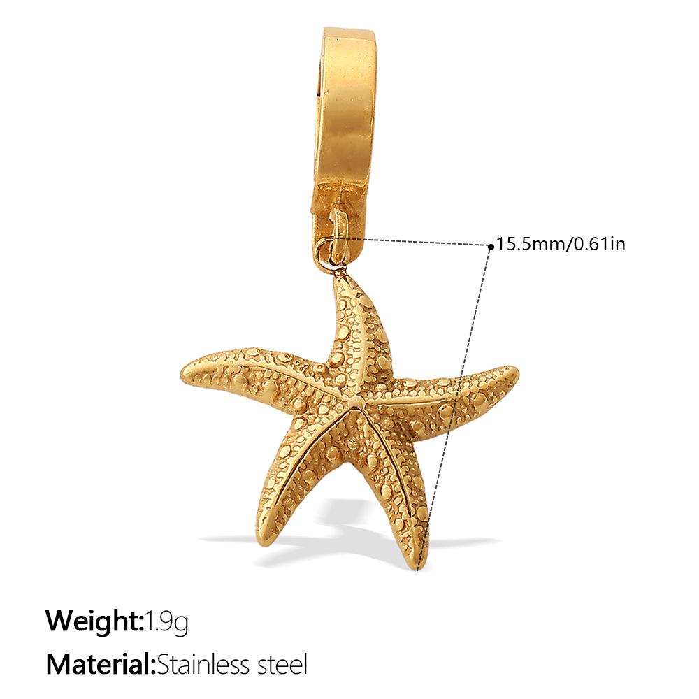 French Retro Seaside Vacation DIY Marine Life Bikini Pendant, 18K Gold-plated Versatile Accessories 2026