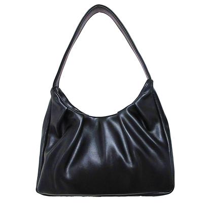KAIYU Women's Formal Mini Shoulder Bag In Black PU Leather