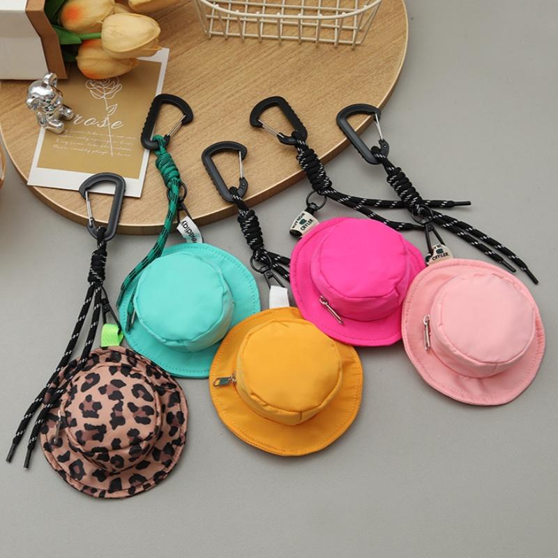 New Hat Storage Bag Keychain Mini Backpack Keychain Pouch Small Change Coin Purse Cute Zipper Wallet For Women/Men Cosmetics