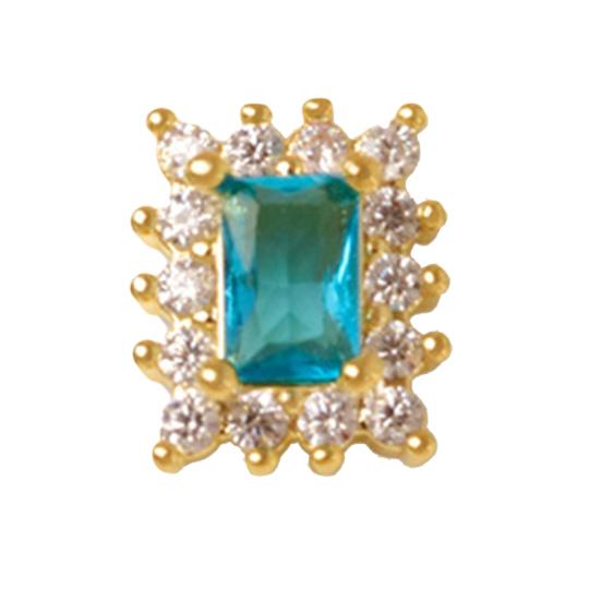 

Украшения для ногтей Изысканные квадратные подвески для ногтей Аксессуары Кубический цирконий Стразы Украшения для маникюра Орнамент A озеро синий