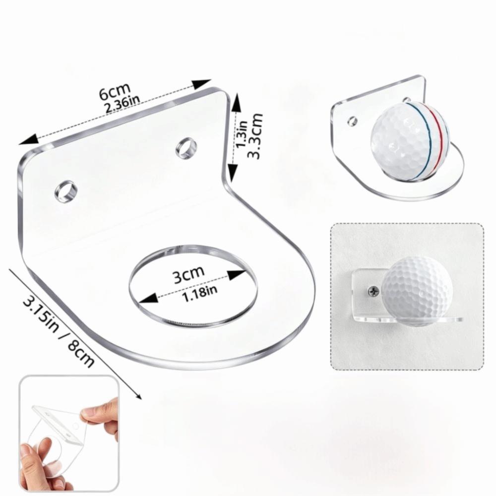 4Pcs Acrylic Baseball Display Stand Transparent Wall Mount Display  Memorabilia Display
