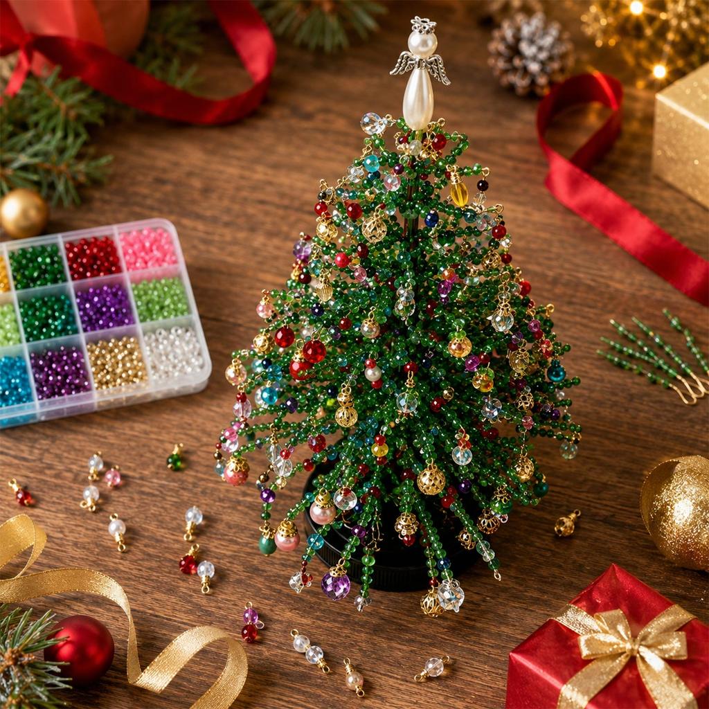 DIY Weihnachtsbaum-Dekorationsset für Familien-Feiertagsaktivitäten