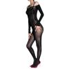 Sexy Women 6D 912 Pin Oil Glossy Shiny Elastic Bodysuit Sheer See Through Bodycon Tights Jumpsuit Bandage One Piece Maid Leotard