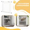 Pressure Fit Stair Gate, Dog Gate W/ Auto Closing Door, for Small, Medium Dog, Easy Installation, for 74-80cm Opening