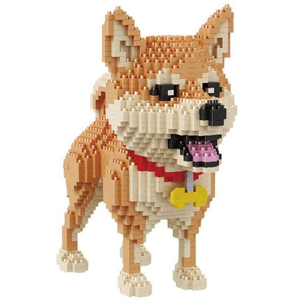 

BABU BIG Shiba Inu большой наноблок 8805, разные цвета, популярные корейские игрушки