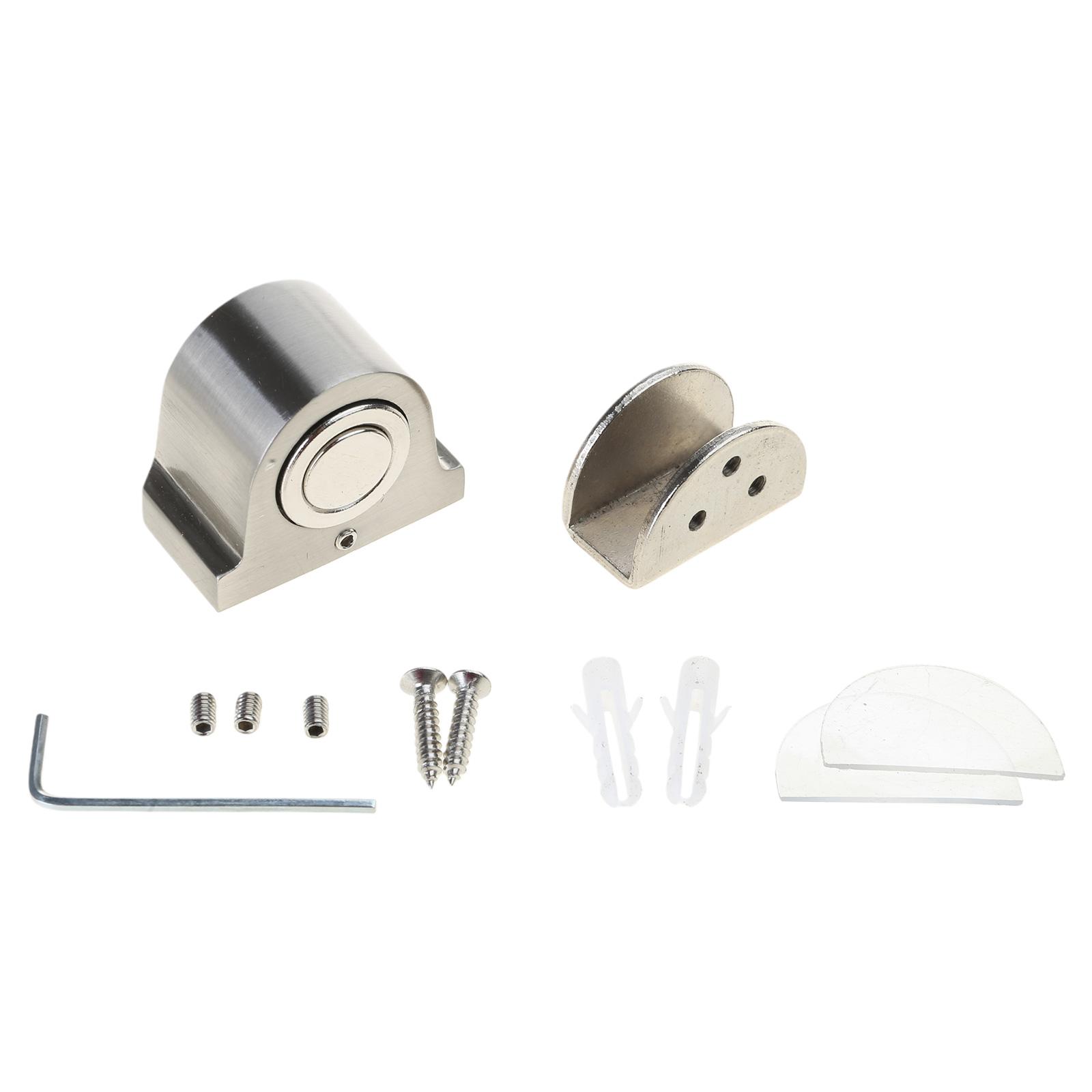 

Стальной магнитный дверной стопор, современный минималистский магнитный дверной фиксатор, простая установка для стеклянных дверей в домах и офисах