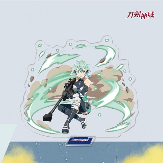 Anime Game Merchandise Sword Art Online Acrylic Stand Figures Kirito Asuna Sinon