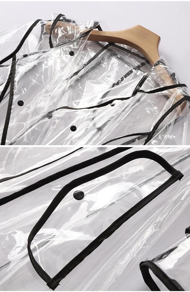 JYZ Transparent Long Rain Cycling with Storage One Size Fits Perfect for and Outdoor Activities Women's Raincoat, Men's Raincoat, Suit, Rainwear,