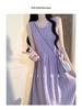 Purple Sleeveless Summer Beach Dress