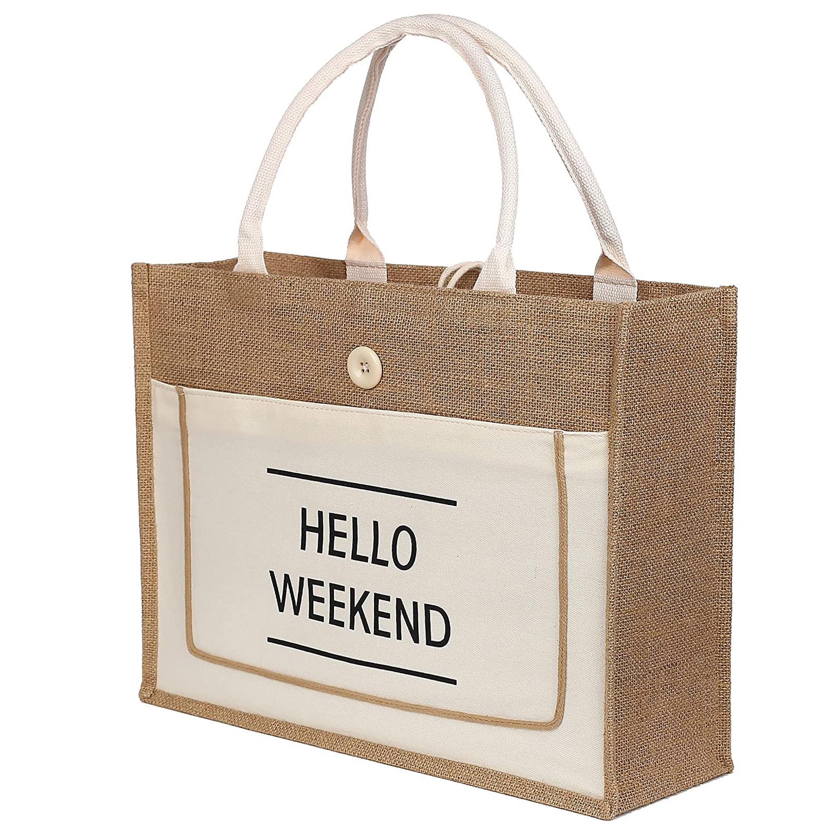 Пляжная сумка Votton Hemp Bag Большая вместительная сумка-тоут Сумка Сумка белый 990₽