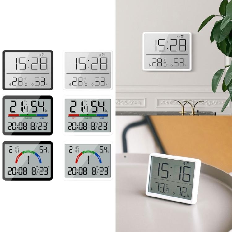 Contemporary Digital Wall Clock Date Temperature Stylish and Functional