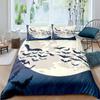 Halloween Flying Vampire Bedding Set Bats Duvet Cover Single Double King Polyester Quilt Cover