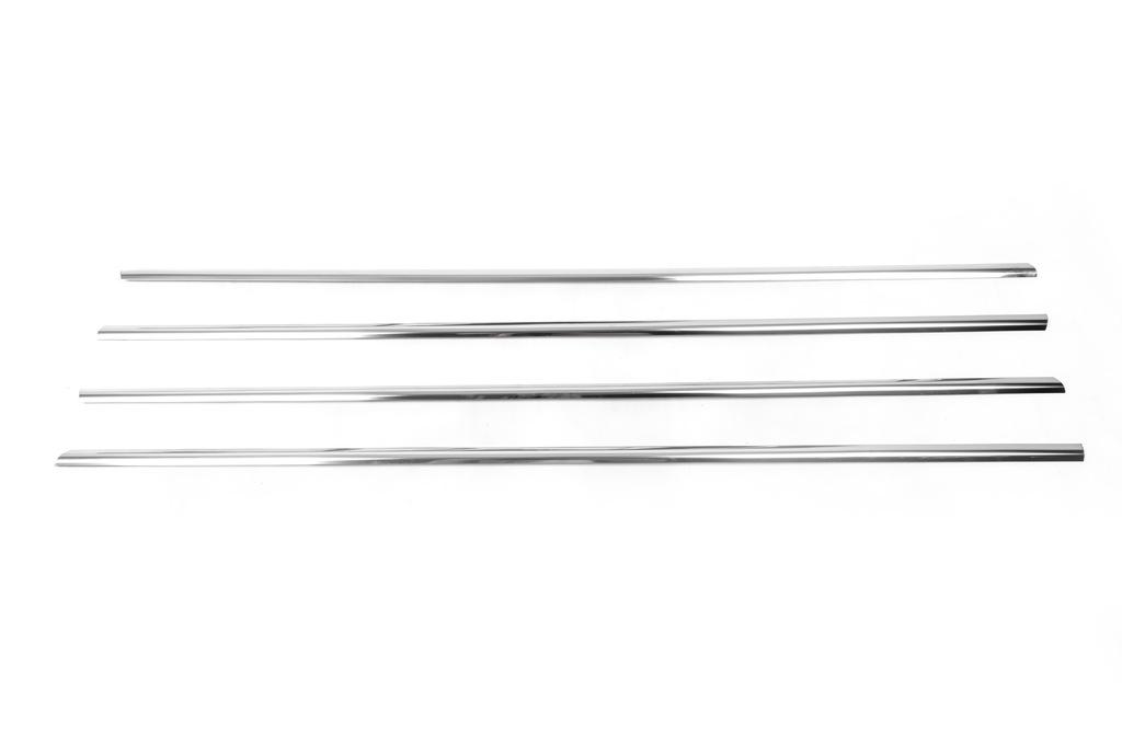 Glaskante (4 Stück, Edelstahl) für Skoda Rapid 2012-2019