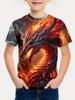 Abbigliamento Bambino Estate Abbigliamento Bambino T-shirt Bambini Girocollo Fantasia Drago Fresco Manica Corta Abbigliamento Bambino T-shirt Bambini