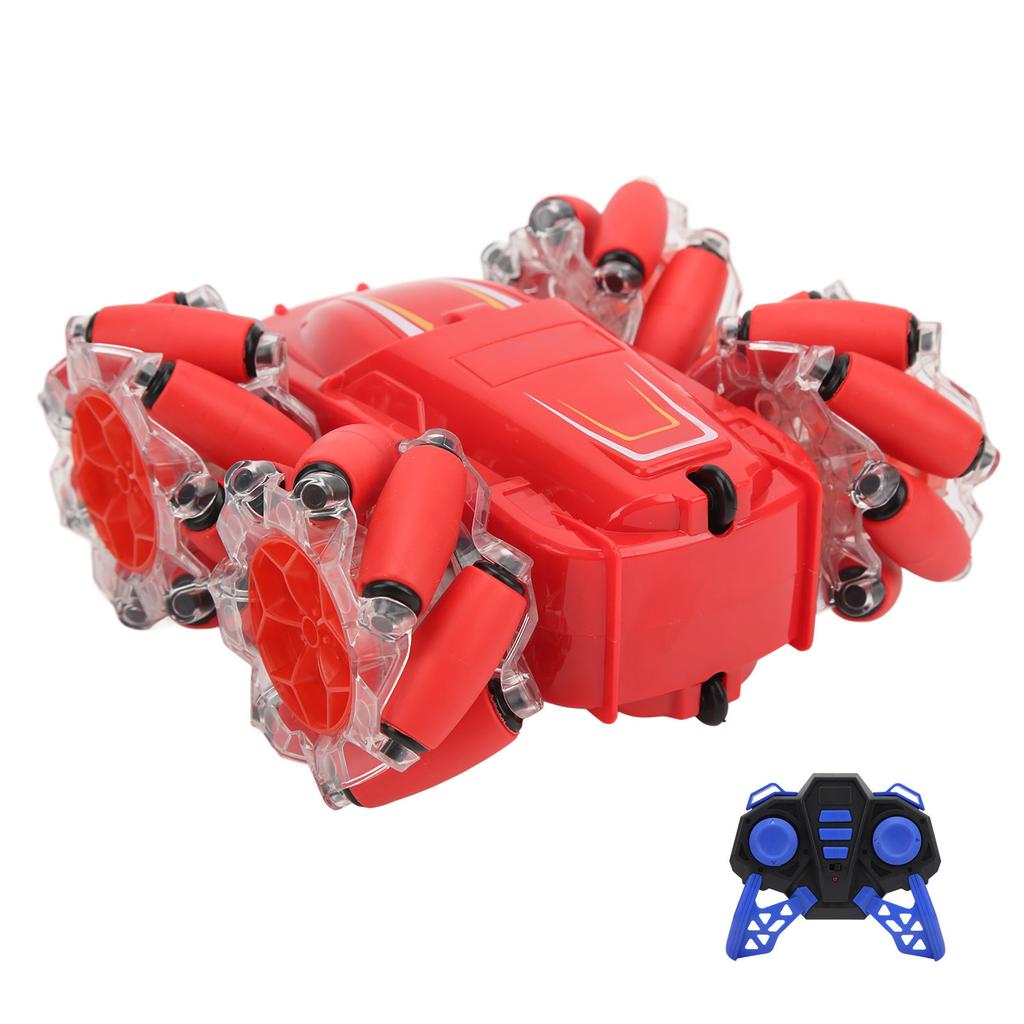 M2 2.4G LED Stunt Car 4 Wheel Drive Anti Interference Remote Control Car With Double Sided Led Lights 3.7V 500mAh for Kids Over 6 Years Old