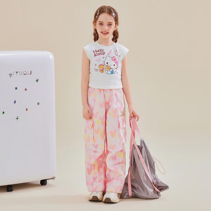 Hello Kitty Girls' Dopamine Color Block Summer Two-Piece Set