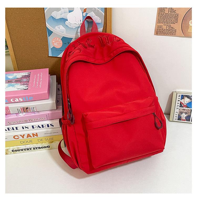 Schoolbag 1011 Spring New Women's School Bag Lightweight Backpack College Student High School Student Travel Backpack Large Capacity Commuting 