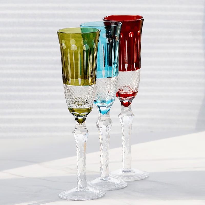 Edo Kiriko Handmade Crystal Wine Glass
