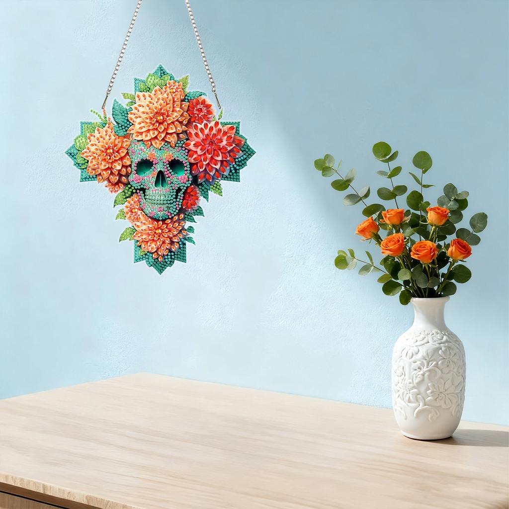 Animal Theme 2D Flat DIY Acrylic Rhinestone Diamond Art Window Pendants Diamond Painting Dots Pendant Wall Door Decoration