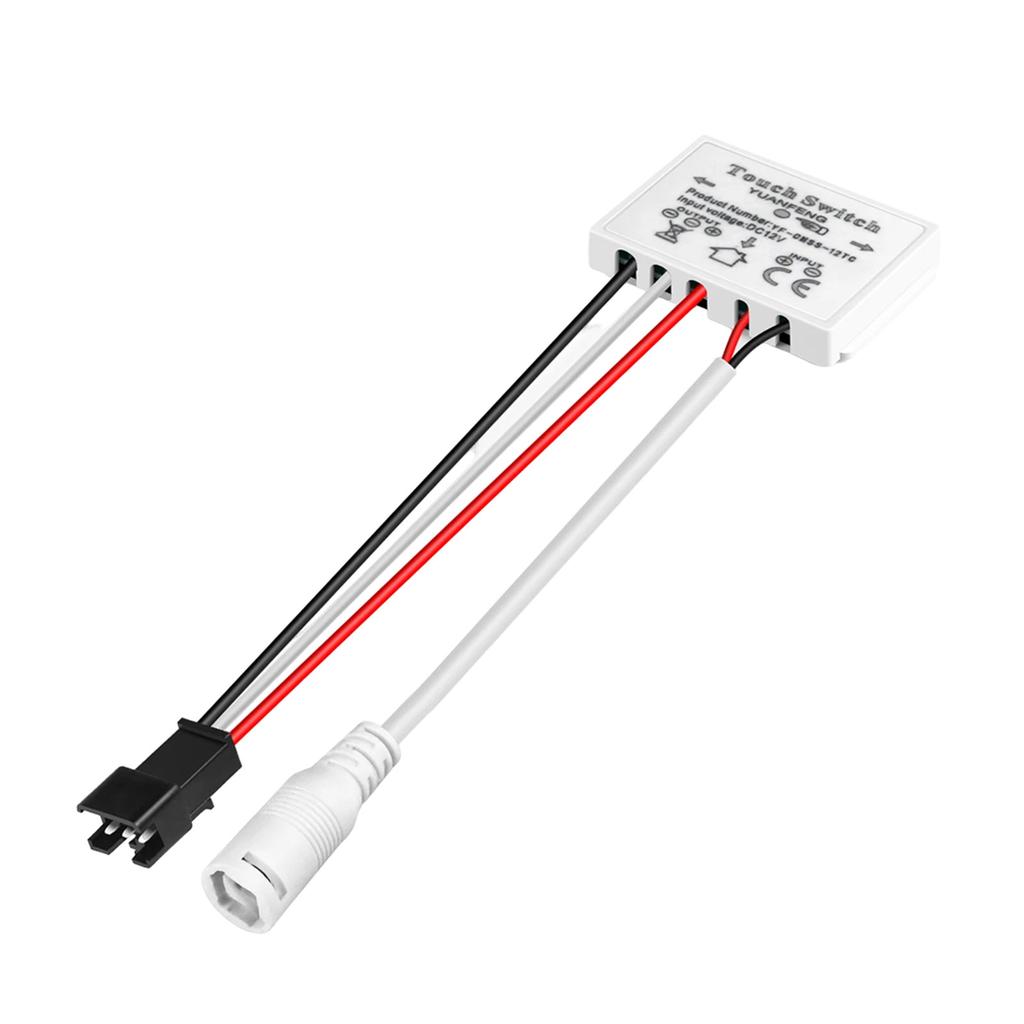 Nastavitelné vypínače osvětlení do koupelny a pohodlné LED vypínače 12V ovládací vypínače pro snadnou instalaci osvětlení koupelny