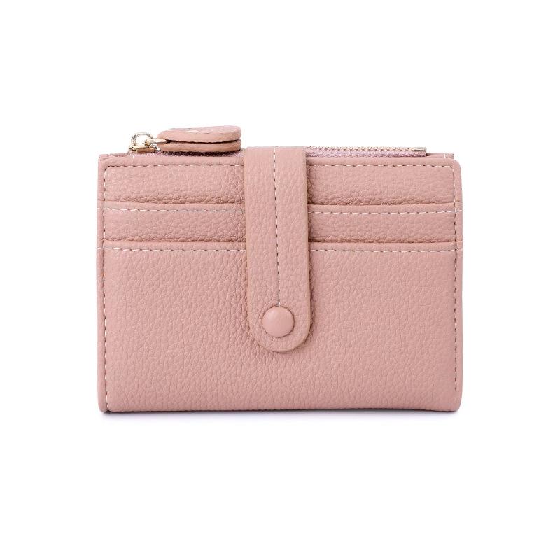 2025 Women's Compact Leather Bifold Wallet: RFID-Blocking, Zippered, Exquisite PU Coin Purse