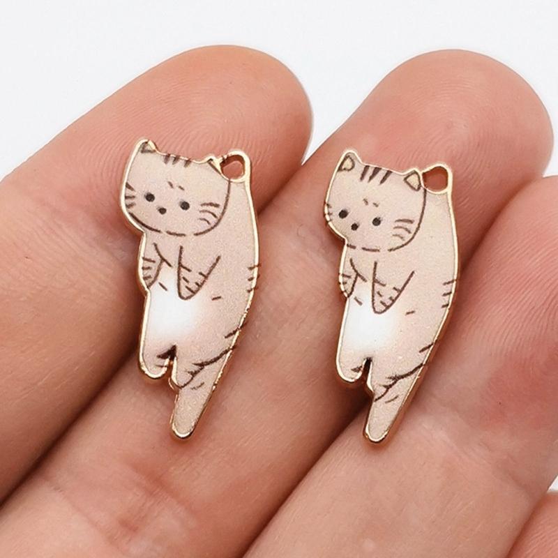 6 Colors Hang Tags Alloy Earrings Jewelry Necklace Pendant DIY Accessories