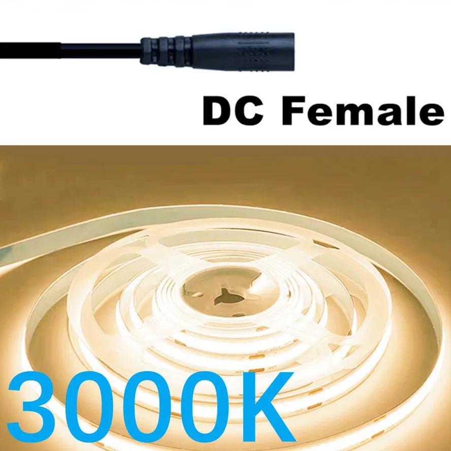 320LED 1-10m Dimmable LED COB Strip DC 12V 24V FOB Lights for Room Bedroom Decor High Density Soft Flexible Neon Tape Light Lamp