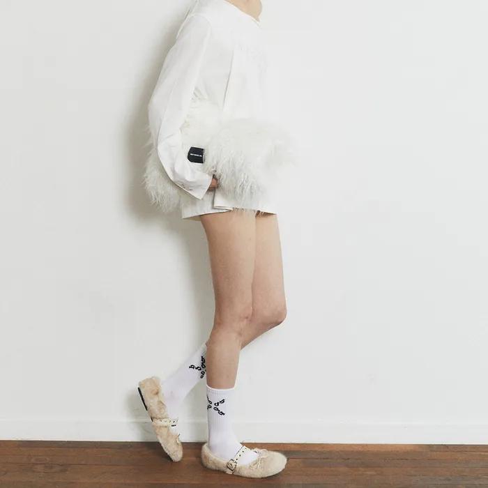 Chunky Cotton Socks_White