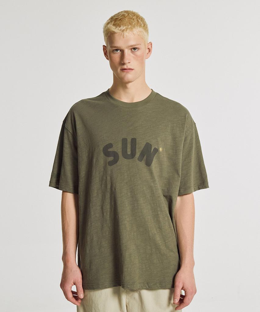 Nyuballanseu Nbnegca033 / Uni Sun-Kissed Slub Short Sleeve Tee (Khaki)