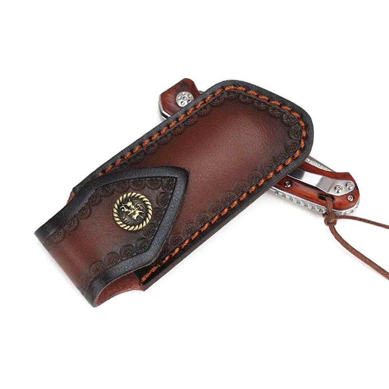 Fashion Leathers Knife Covers Folding Knife Pouches Leathers Sheath Tool Small