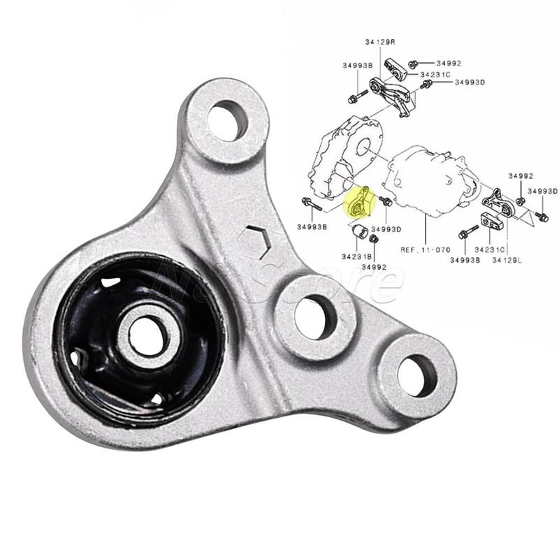 Rear Motor tallation Bracket For Mitsubishi Outlander 2.0 PHEV 2013- 3517A053 3517A090 Bracket Mounting Rear Differential