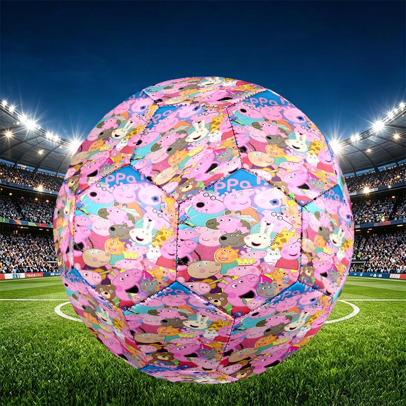 Cartoon animation Print Size 5 Soccer Ball, PU Wear Resistant Football for Match Training and Daily Practice, Birthday Gift for Soccer Fans