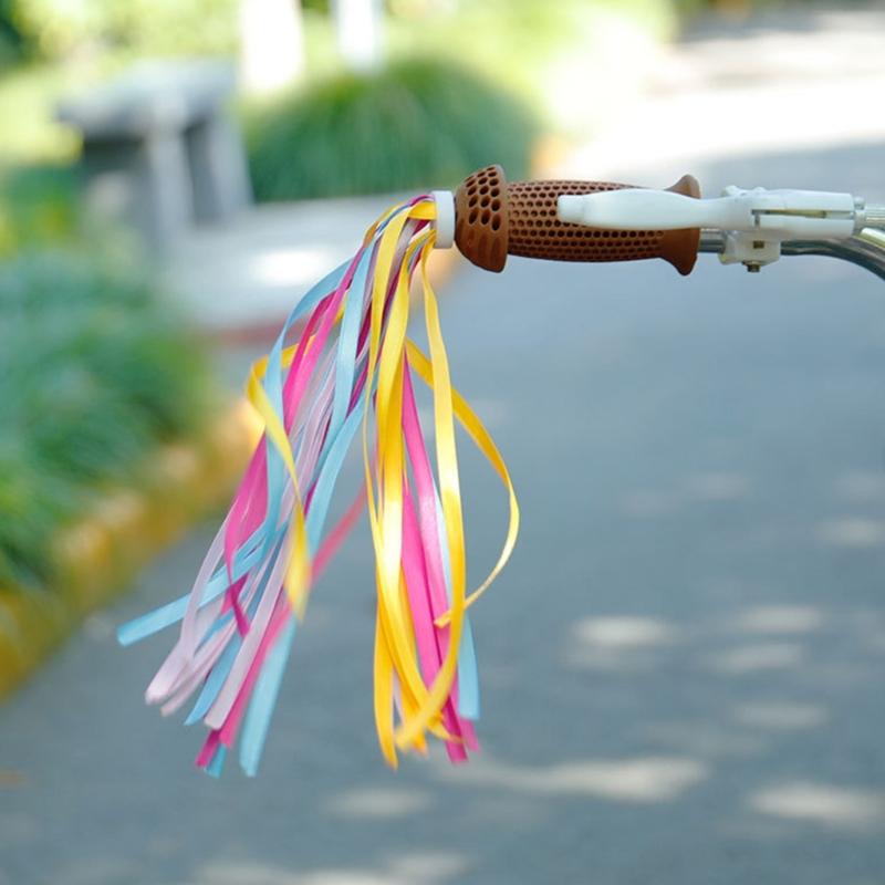 Bike Handlebar Streamers Lightweight Colorful Bike Tassels Ribbon Bicycles Ornaments Scooter Streamers for Girls Boys