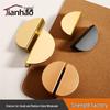 Nordic Style Black Semicircle Aluminum Alloy Cabinet & Wardrobe Handles