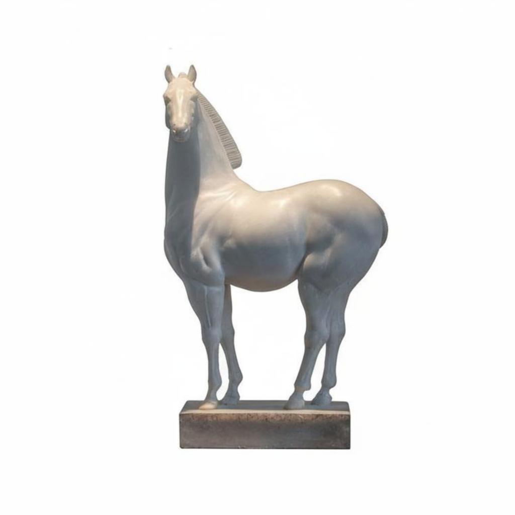 New Chinese Design Horse Statue Luxury Design Desktop Horse Statuette Desktop Figurine Statement Piece Ready-to-Display