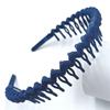 Girls Hair Accessories Wave Candy Color Matte High Quality Charming Headbands Korean Hair Band for Woman Anti-skid Hairband New with Teeth  beads