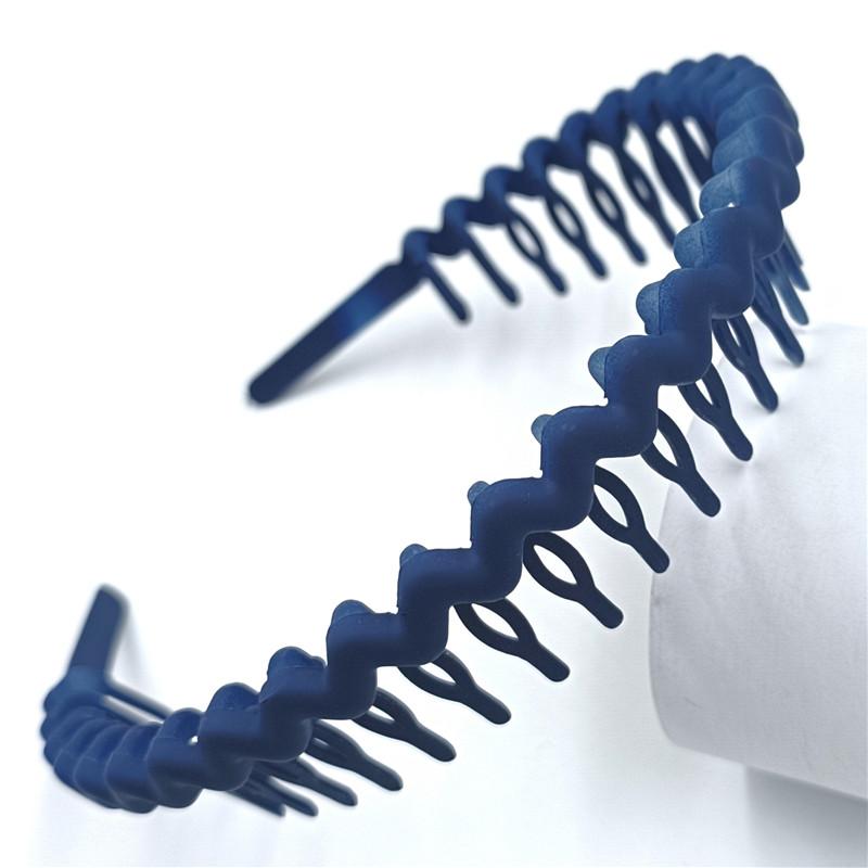 Girls Hair Accessories Wave Candy Color Matte High Quality Charming Headbands Korean Hair Band for Woman Anti-skid Hairband New with Teeth  beads