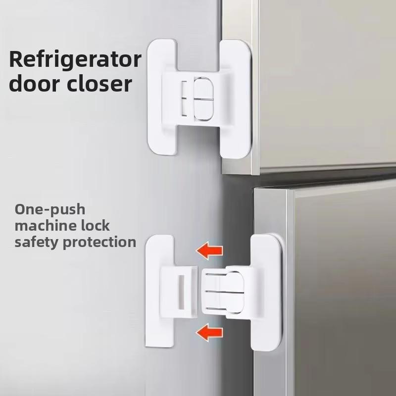 Universal Fridge Door Lock No Drill Self Adhesive 1/5 PCS Child Baby Safety for Drawers Cabinets Home Kitchen Proofing