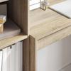 Desk with Drawers and Shelf 2 pcs Sonoma Oak