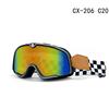 Vintage-Schutzbrille Harley-Motorradbrille Winddicht Sand Lokomotive Geländefahrt Halbschalenhelm 3/4 Helm Brille