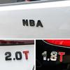 Autostickers 3D metaal decoratieve autostickers Gepersonaliseerde DIY letter- en cijferwijzigingen voor carrosserie achterklep