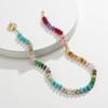 Handwoven Stone Necklace Fashion Accessory Colorful Neck Jewelry Colorful Beads Necklace for Parties and Casual Wear